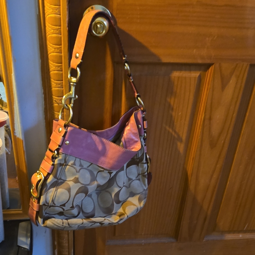 Stylish Tan and Pink Women's Bag
